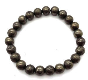 Bracelet Pyrite perles 8mm
