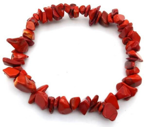Bracelet Jaspe rouge chips