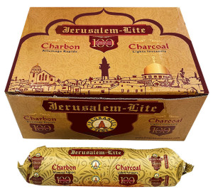 Charbons jerusalem lite qualité supérieure. (pack de 100)