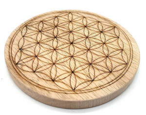 Porte encens bois fleur de vie