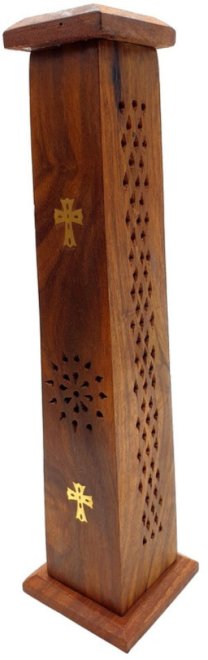 Porte encens grande tour motifs croix