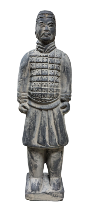 Statue en Terracotta chevalier 22 cm
