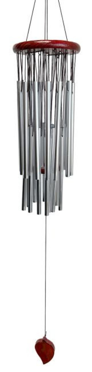 Carillon à 2 niveaux motif feuille 95 cm