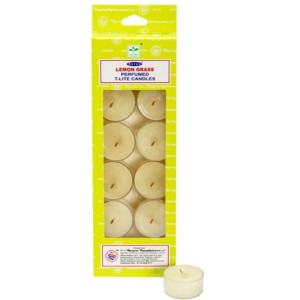Lot de 12 bougies parfumées Satya lemon grass (citronnelle)