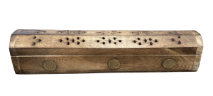 Porte encens grande boite motifs fleur de vie