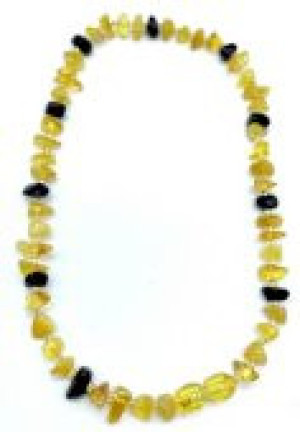 Collier ambre chips 30 cm pour enfant