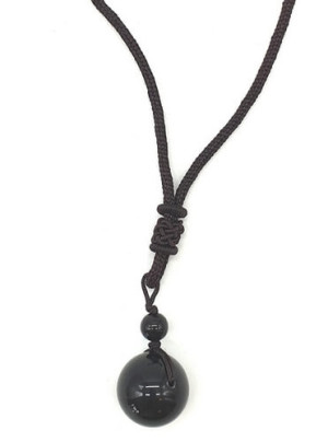 Collier obsidienne arc en ciel 16 mm