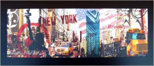 Tableau bois new york brooklyn.