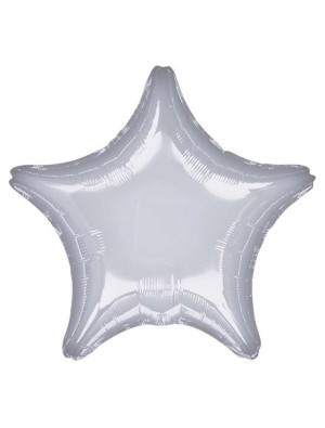 Folienballon Stern 48cm L silber