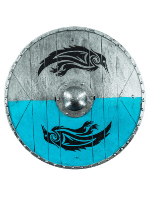 Schild 40cm silber/blau