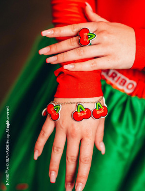 Armband HARIBO Happy Cherries rot