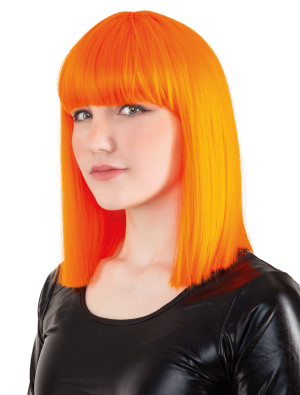 Perücke Langhaar glatt mit Pony orange | Kostümzubehör & Accessoires für Karneval & Halloween | Deiters