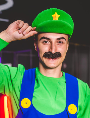 Super Mario Kostümzubehör Mütze mit Stern | Für Karneval & Halloween | Deiters