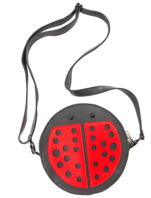 Tasche Marienkäfer rot/schwarz
