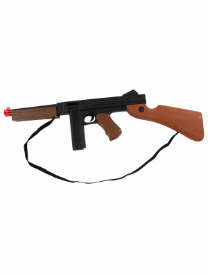 Maschinengewehr mit Licht & Sound 55cm schwarz/braun