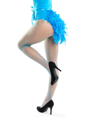 Federschleppe kurz blau