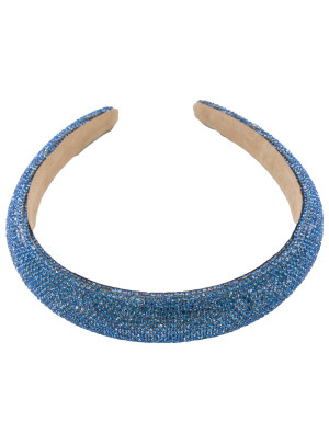 Haarreif Glitzer blau
