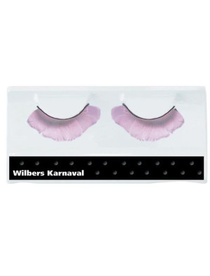 Wimpern Federn rosa