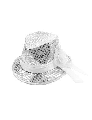 Minihut Pailletten silber | Kostümzubehör & Accessoires für Karneval & Halloween | Deiters