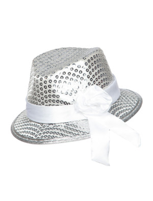 Minihut Pailletten silber | Kostümzubehör & Accessoires für Karneval & Halloween | Deiters