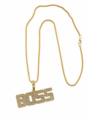 Halskette BOSS Herren gold | Kostümzubehör & Accessoires für Karneval & Halloween | Deiters