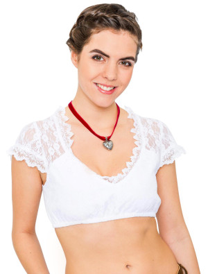 Dirndlbluse Astrid, Damen, Weiß | Trachtenmode für Oktoberfest | Deiters