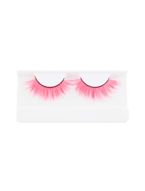 Wimpern glow in the dark neonpink