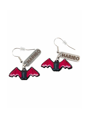 Ohrringe HARIBO Vampire rot