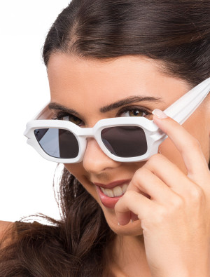 Brille Rave weiß | Kostümzubehör & Accessoires für Karneval & Halloween | Deiters