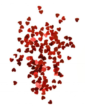 Konfetti Herzen rot 15g | Partydeko für Karneval, Halloween & mehr | Deiters