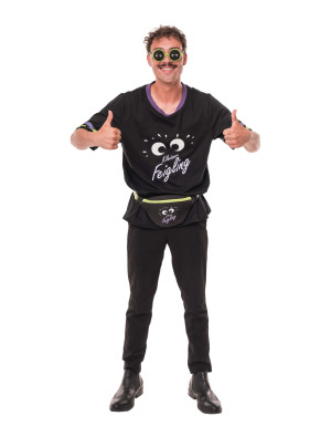 T-Shirt Kleiner Feigling Herren schwarz S/M