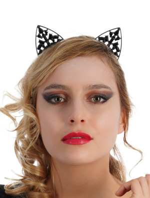 Haarreif Katze schwarz | Kostümzubehör & Accessoires für Karneval & Halloween | Deiters