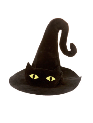 Hut schwarze Katze Kinder
