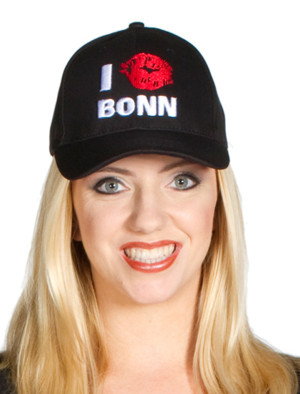 Baseball Cap I Love Bonn schwarz