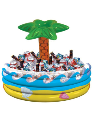 Getränkekühler Palme aufblasbar 72.3 x 67.3 cm bunt | Partydeko für Karneval, Halloween & mehr | Deiters