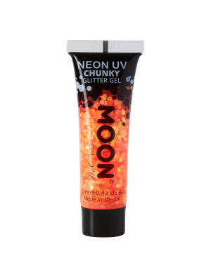 Glitzergel Chunky Neon UV 12ml neonorange