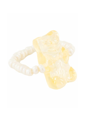 Ring HARIBO Goldbären weiß one size