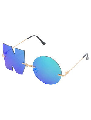 Brille "NO" blau/grün | Kostümzubehör & Accessoires für Karneval & Halloween | Deiters