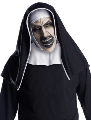 3/4-Maske Die Nonne Conjuring schwarz/weiß