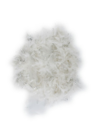 Federboa mit Lametta 60gr 180cm weiß/silber | Kostümzubehör & Accessoires für Karneval & Halloween | Deiters