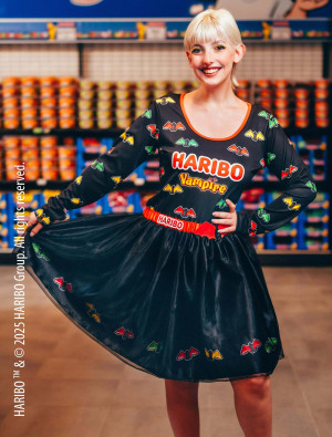 Kleid HARIBO Vampire Damen bunt 2XL