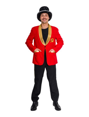 Jackett Karneval Herren rot/gold 2XL/3XL