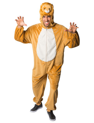 Overall Plüsch Löwe für Herren in hellbraun | Karneval | Tierkostüme | Deiters