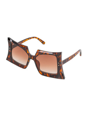 Brille 70s Leopard beige/braun