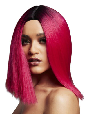 Perücke A-Linien-Bob pink
