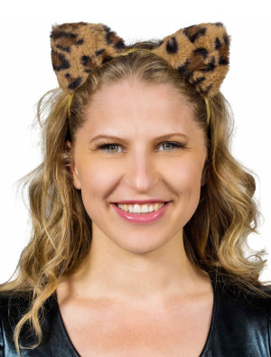 Haarreif Leopard braun/gold