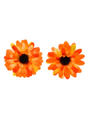Ohrstecker Margeriten orange