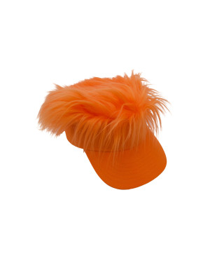 Schirmkappe mit Fell orange one size | Kostümzubehör & Accessoires für Karneval & Halloween | Deiters
