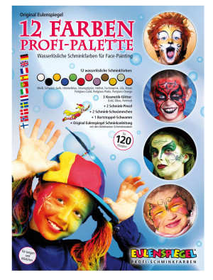 Aqua Profi-Schminkpalette 12er