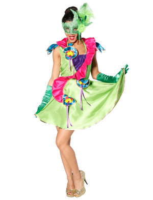 Kleid Fantasia in bunt für Damen | Kostüm für Halloween & Karneval | Deiters